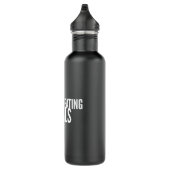 Bouteille D'eau Arrêter de manger des animaux Véganisme végétal (Droite)