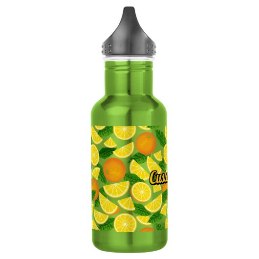 Bouteille D'eau Arrière - plan orange (Gauche)