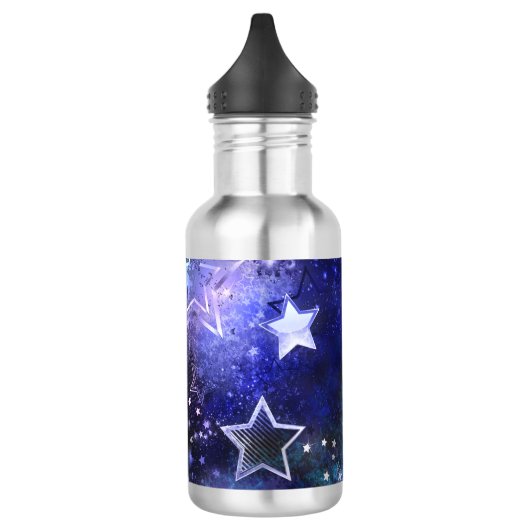 Bouteille D'eau Arrière - plan spatial avec étoiles (Gauche)