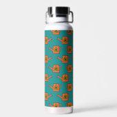 Bouteille D'eau Arrosage orange avec tournesol (Arrière)