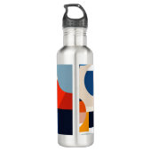 Bouteille D'eau Art Abstrait géométrique du milieu du siècle scand (Dos)