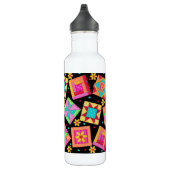 Bouteille D'eau Art bloc de courtepointe noire (Droite)