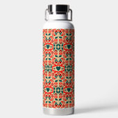 Bouteille D'eau Art de fleurs abstrait boho (Plage)