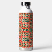 Bouteille D'eau Art de fleurs abstrait boho (Droite)
