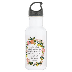 Bouteille D'eau Art de vers de bible - 1 4h16 de John