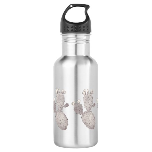 Bouteille D'eau Art du cactus (Devant)