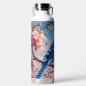Bouteille D'eau Art Floral/printemps Blue Jay (Avant)