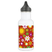 Bouteille D'eau Art Floral Rouge (Gauche)