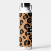 Bouteille D'eau Art fluide Empreinte de léopard personnalisé (Avant)