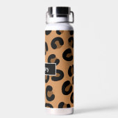 Bouteille D'eau Art fluide Empreinte de léopard personnalisé (Arrière)