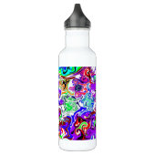 Bouteille D'eau Art Fluide en marbre personnalisé coloré (Gauche)