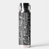 Bouteille D'eau Art Géométrique Noir Et Blanc 2 (Avant)