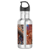 Bouteille D'eau Art moderne Brown et orange (Dos)