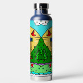 Bouteille D'eau Art Pixel de Disk Golf (Droite)