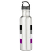 Bouteille d'eau asexuelle de drapeau (Dos)