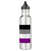 Bouteille d'eau asexuelle de drapeau (Droite)