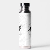 Bouteille D'eau Astrologie du Taurus blanc Caractéristiques des si (Plage)