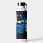 Bouteille D'eau Astronaut dans l'espace Nom personnalisé (Arrière)
