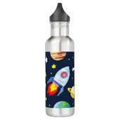 Bouteille D'eau Astronaut in Space Planets and Rockets Pattern (Gauche)