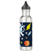 Bouteille D'eau Astronaut in Space Planets and Rockets Pattern (Droite)