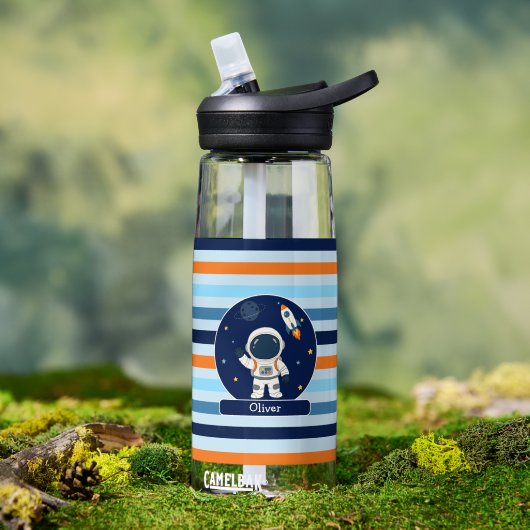 Bouteille D'eau Astronaute Fusée Espace Enfants (En extérieur (pivotée))