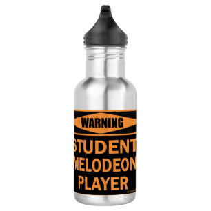 Bouteille D'eau Attention! Étudiant Melodeon Player !