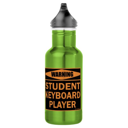 Bouteille D'eau Attention! Joueur Clavier Étudiant ! (Droite)