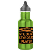 Bouteille D'eau Attention! Joueur Clavier Étudiant ! (Gauche)