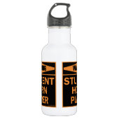 Bouteille D'eau Attention! Joueur de la corne étudiante ! (Devant)