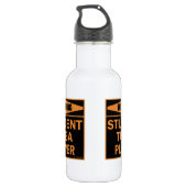 Bouteille D'eau Attention! Lecteur Tube étudiant ! (Dos)