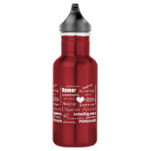 Bouteille D'eau Attributs d'assistant de médecin/texte blanc (Droite)