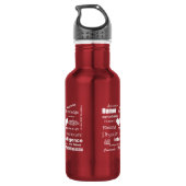 Bouteille D'eau Attributs d'assistant de médecin/texte blanc (Dos)