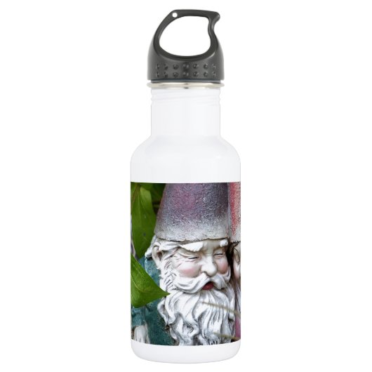 Bouteille D'eau Au gnome dans le jardin (Devant)