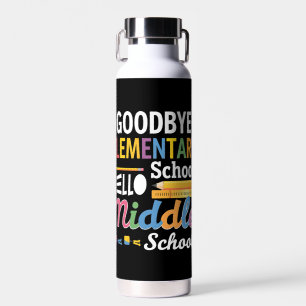 Bouteille D'eau Au revoir école primaire Bonjour collège