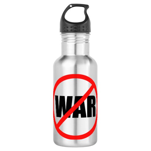 Bouteille D'eau Aucun symbole de guerre (Devant)