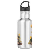 Bouteille D'eau Audubon Vesper Sparrow et Prickly Pear Cactus (Devant)