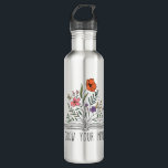 Bouteille D'eau Augmentez votre esprit Boho Fleur sauvage et livre<br><div class="desc">Croyez votre esprit Boho Fleur sauvage et réserver bouteille d'eau en acier inoxydable</div>