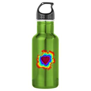 Bouteille D'eau Aura Psychédélique Cœur