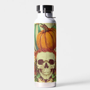 Bouteille D'eau Automne/Automne/Halloween/citrouille/squelette