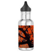 Bouteille d'eau automne peinture de l'arbre rouge (Gauche)