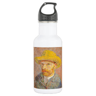 Bouteille D'eau Autoportrait de Vincent Van Gogh avec chapeau de p