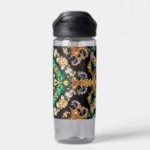 Bouteille d'eau aux couleurs brésiliennes Design (Arrière)