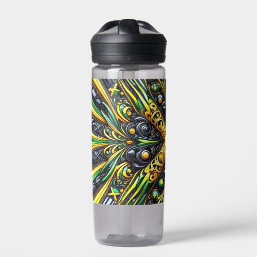 Bouteille d'eau aux couleurs jamaïcaines Design (Extérieur)