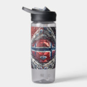 Bouteille d'eau aux couleurs norvégiennes Design (Droite)