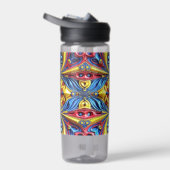 Bouteille d'eau aux couleurs roumaines (Droite)