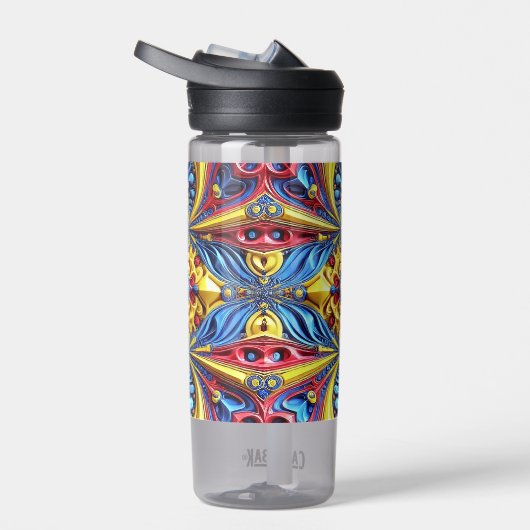 Bouteille d'eau aux couleurs roumaines (Droite)