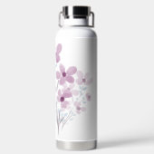 Bouteille d'eau aux fleurs élégantes (Plage)