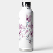 Bouteille d'eau aux fleurs élégantes (Droite)