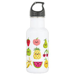 Bouteille d'eau aux fruits mignons