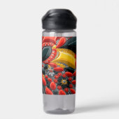 Bouteille d'eau avec Allemagne Couleurs Design (Arrière)